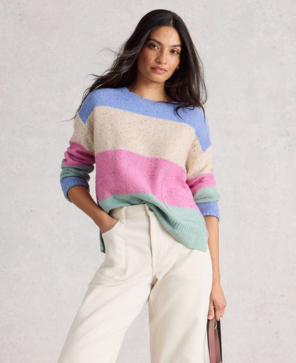 Victoria Striped Jumper - Natural Multi