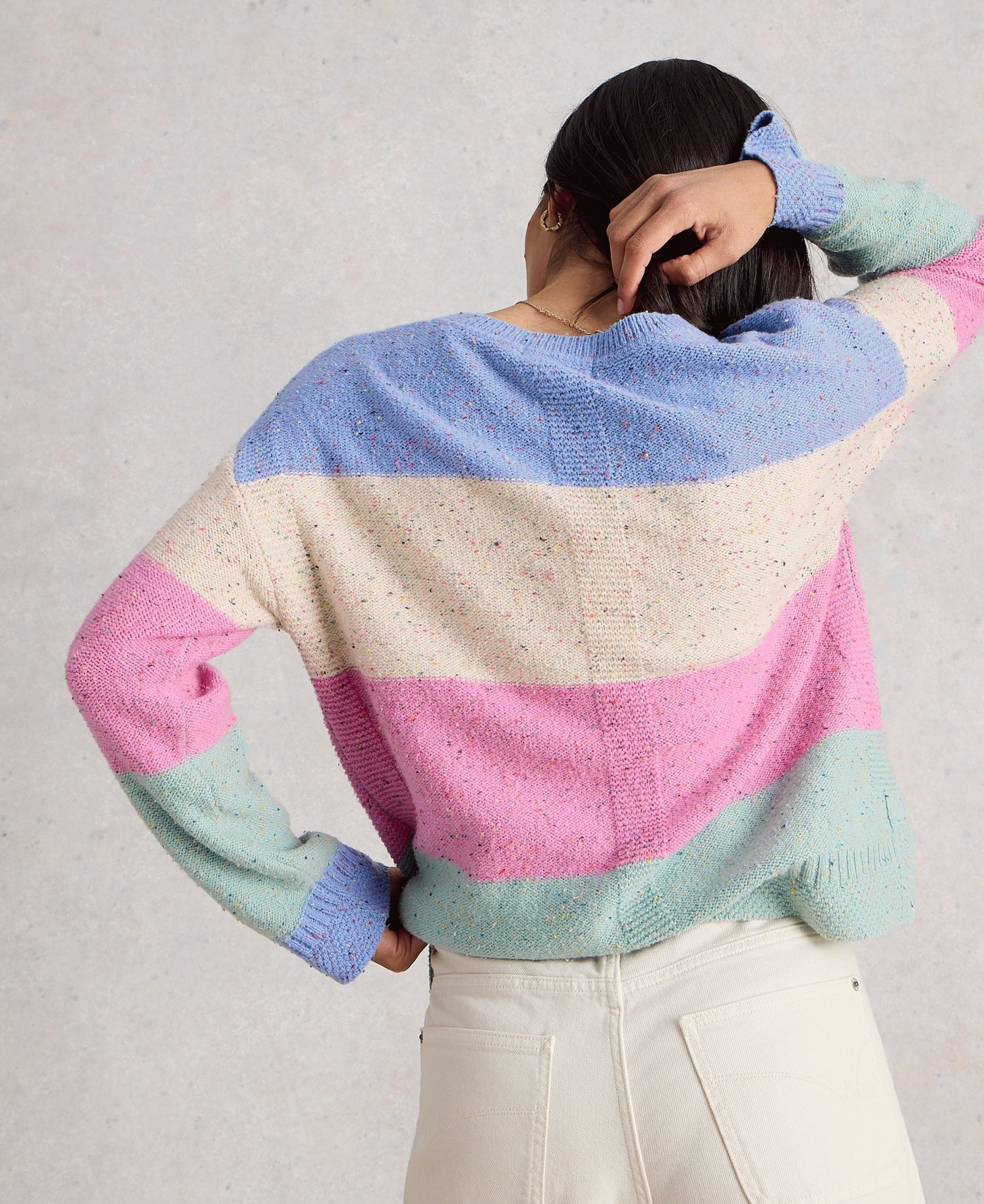 Victoria Striped Jumper - Natural Multi