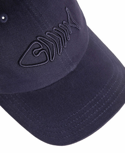 Bude Heavy Wash Twill Cap - Navy