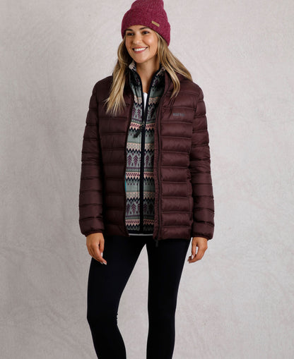 Eshka Lightweight Padded Jacket - Mulled Wine