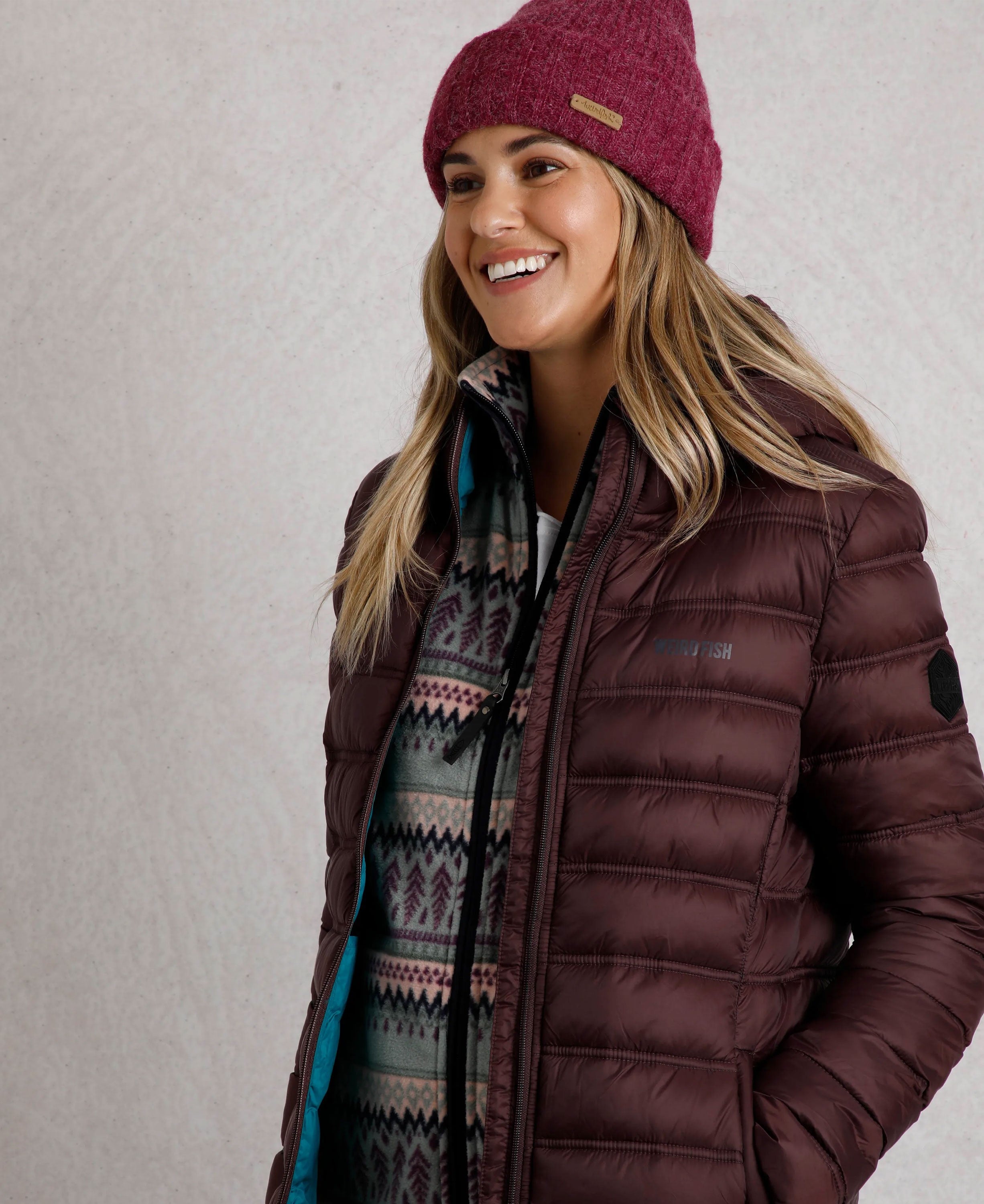 Eshka Lightweight Padded Jacket - Mulled Wine