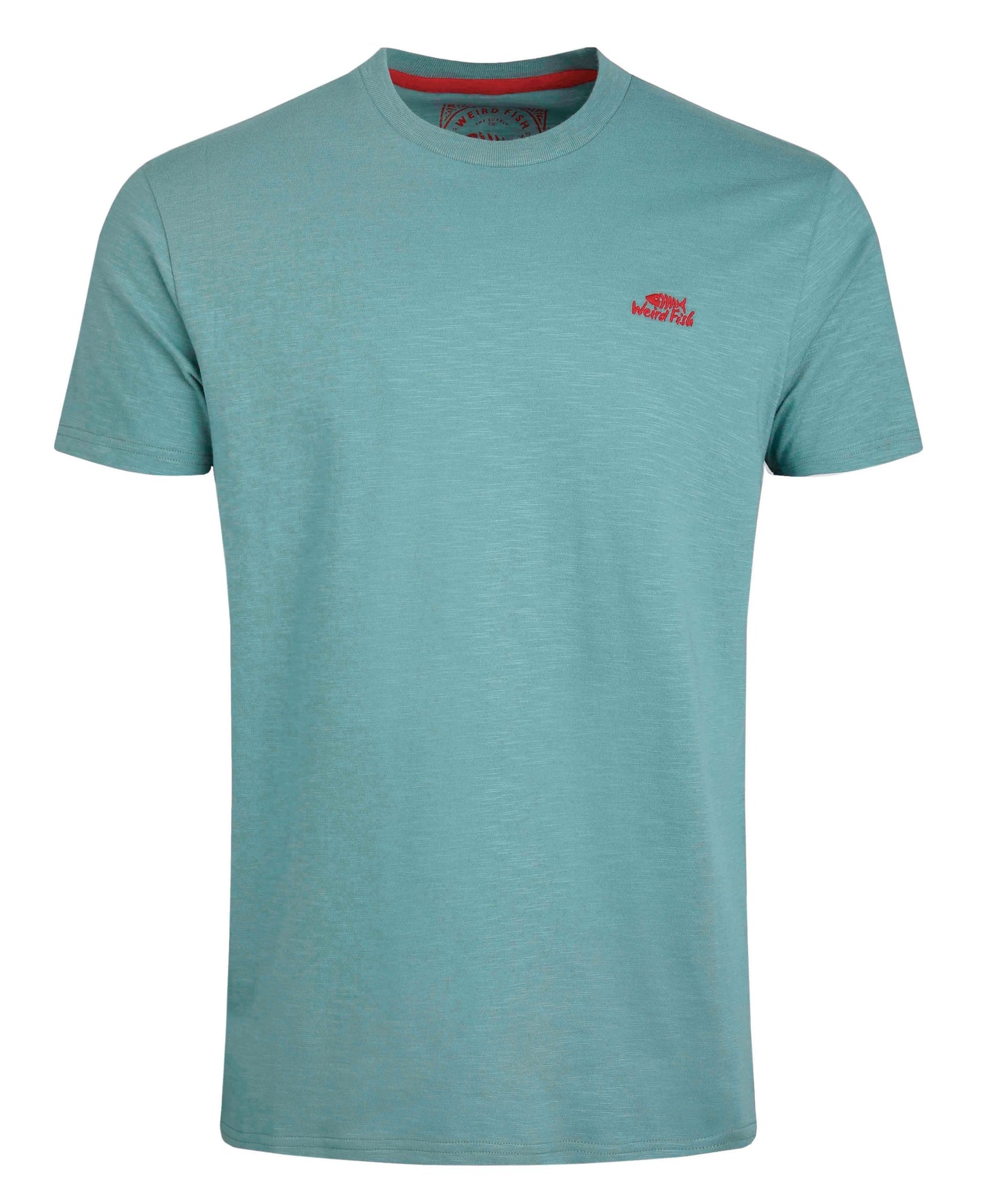 Fished Organic Branded Tee - Mineral Blue