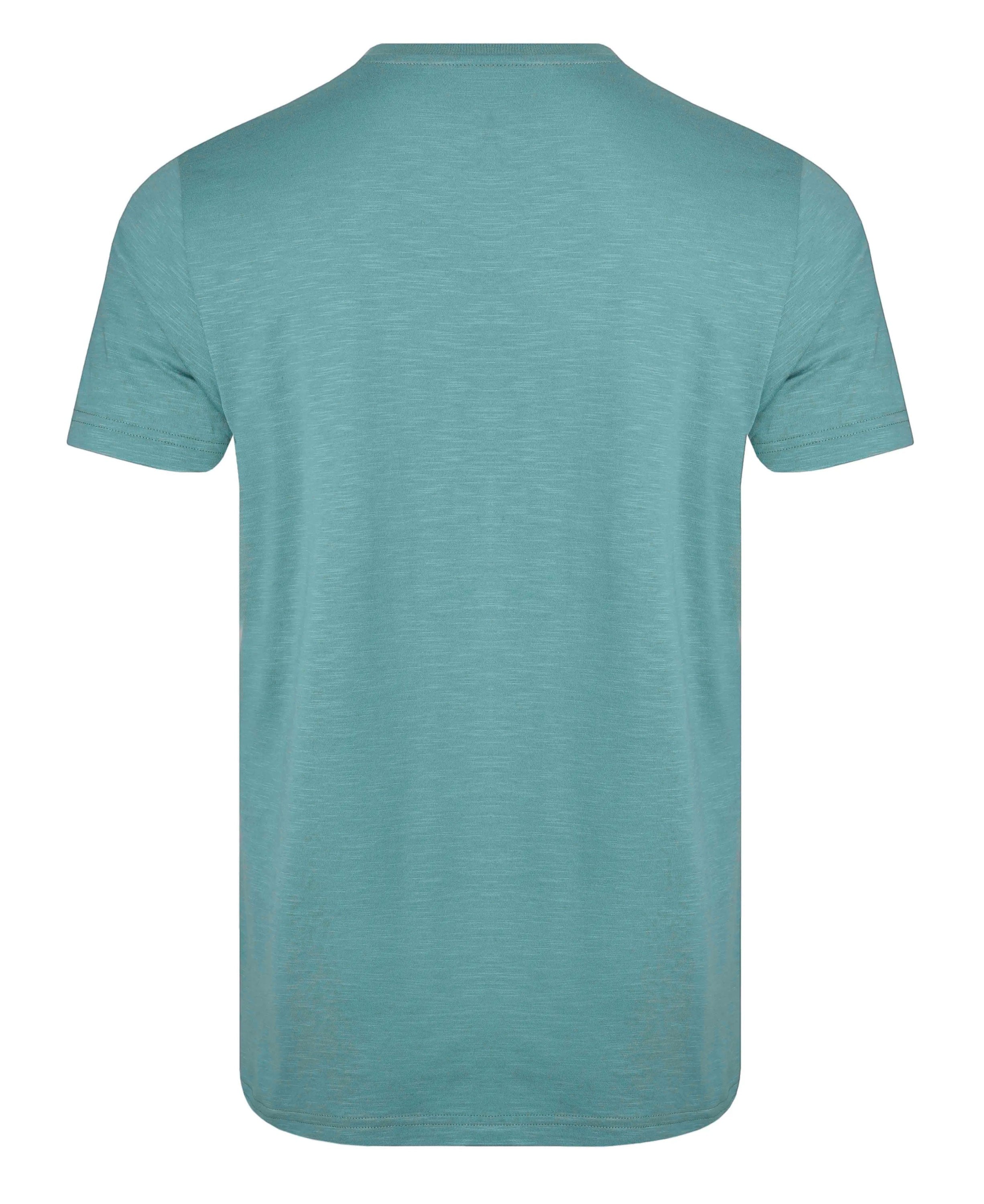 Fished Organic Branded Tee - Mineral Blue