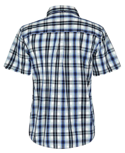 Judd Short Sleeve Check Shirt - Blue Surf