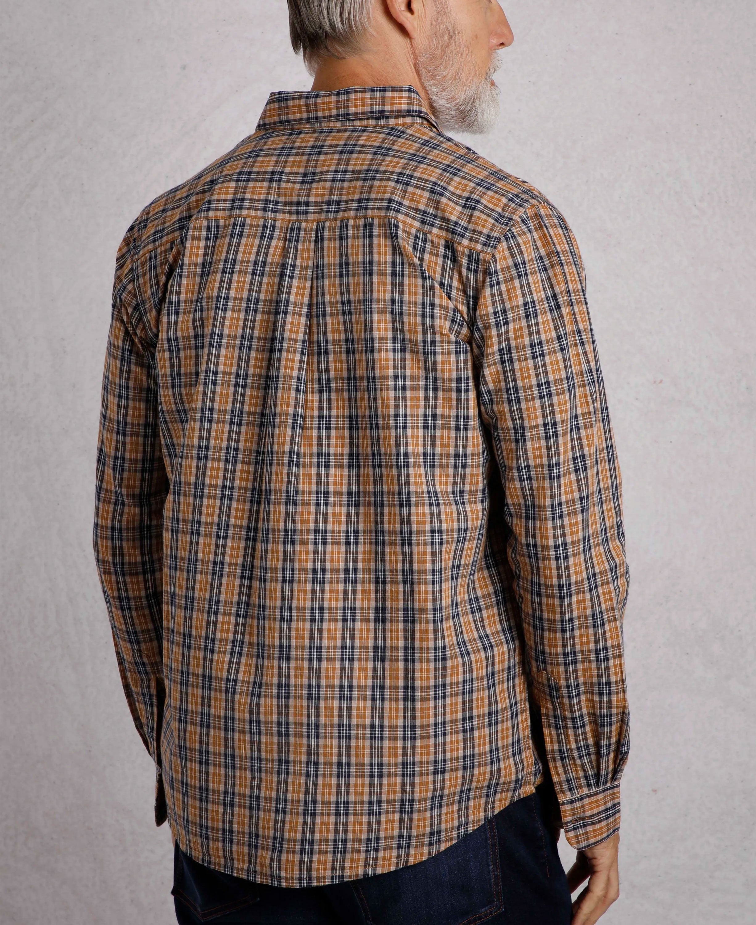 Lando Check Shirt - Caramel