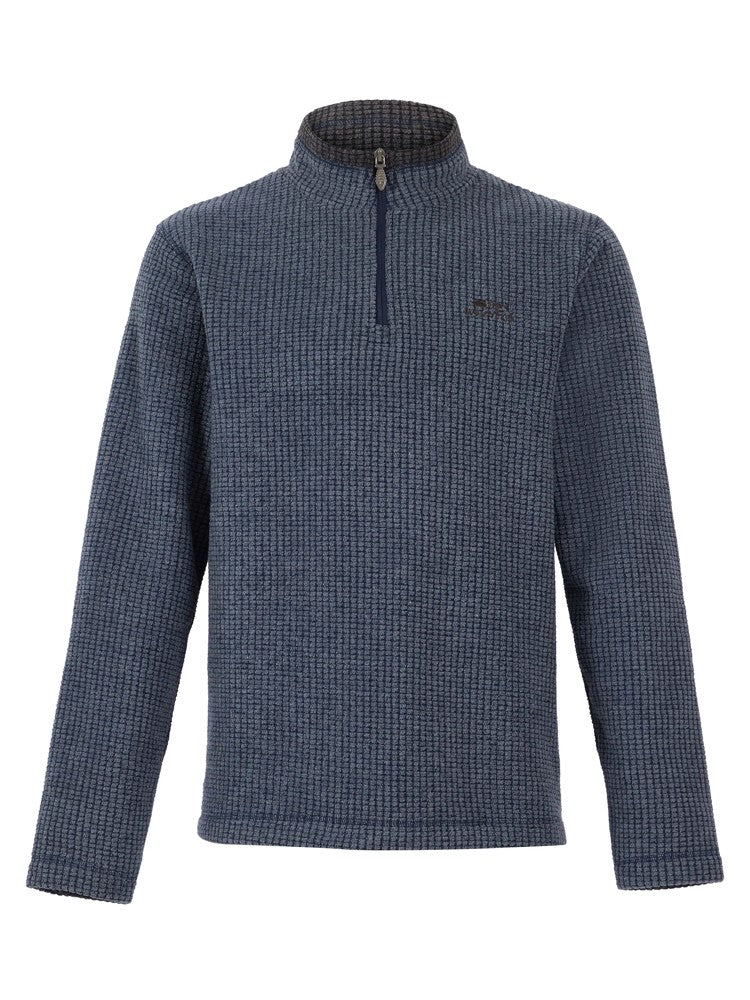 Newark Eco 1/4 Zip Grid Fleece - Navy