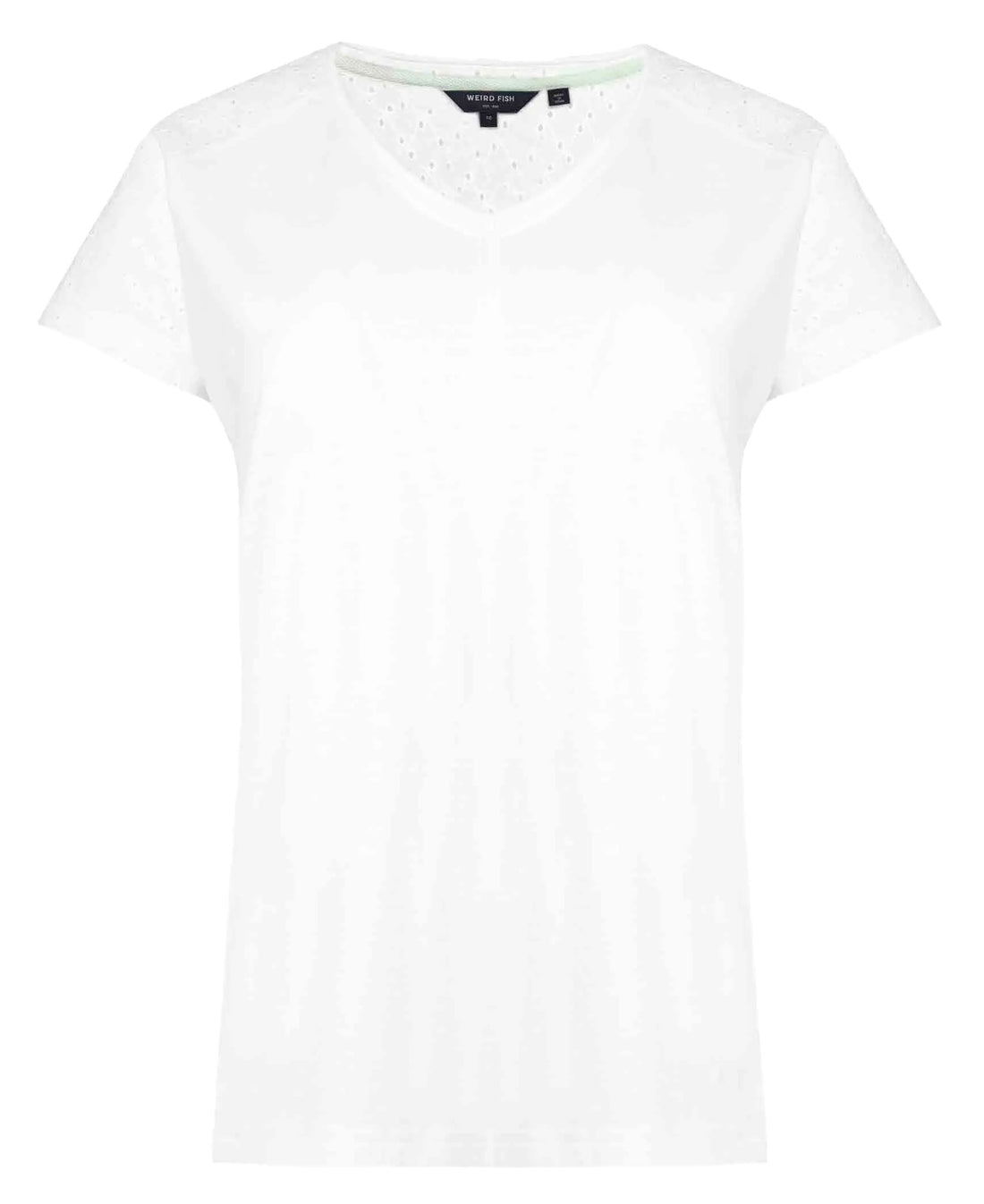 Pernille Organic Cutaway Tee - White