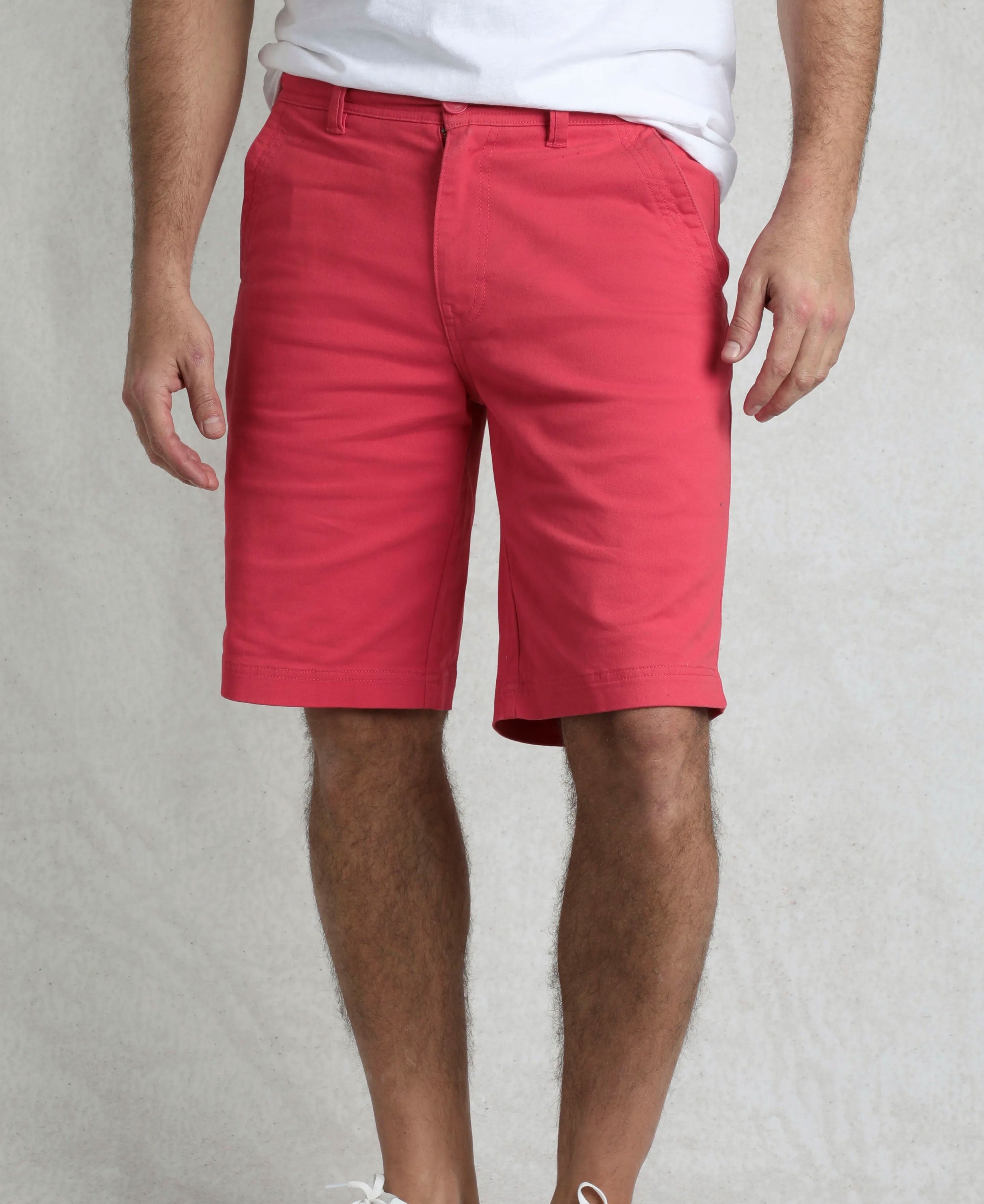 Rayburn Flat Front Shorts - Dark Pink