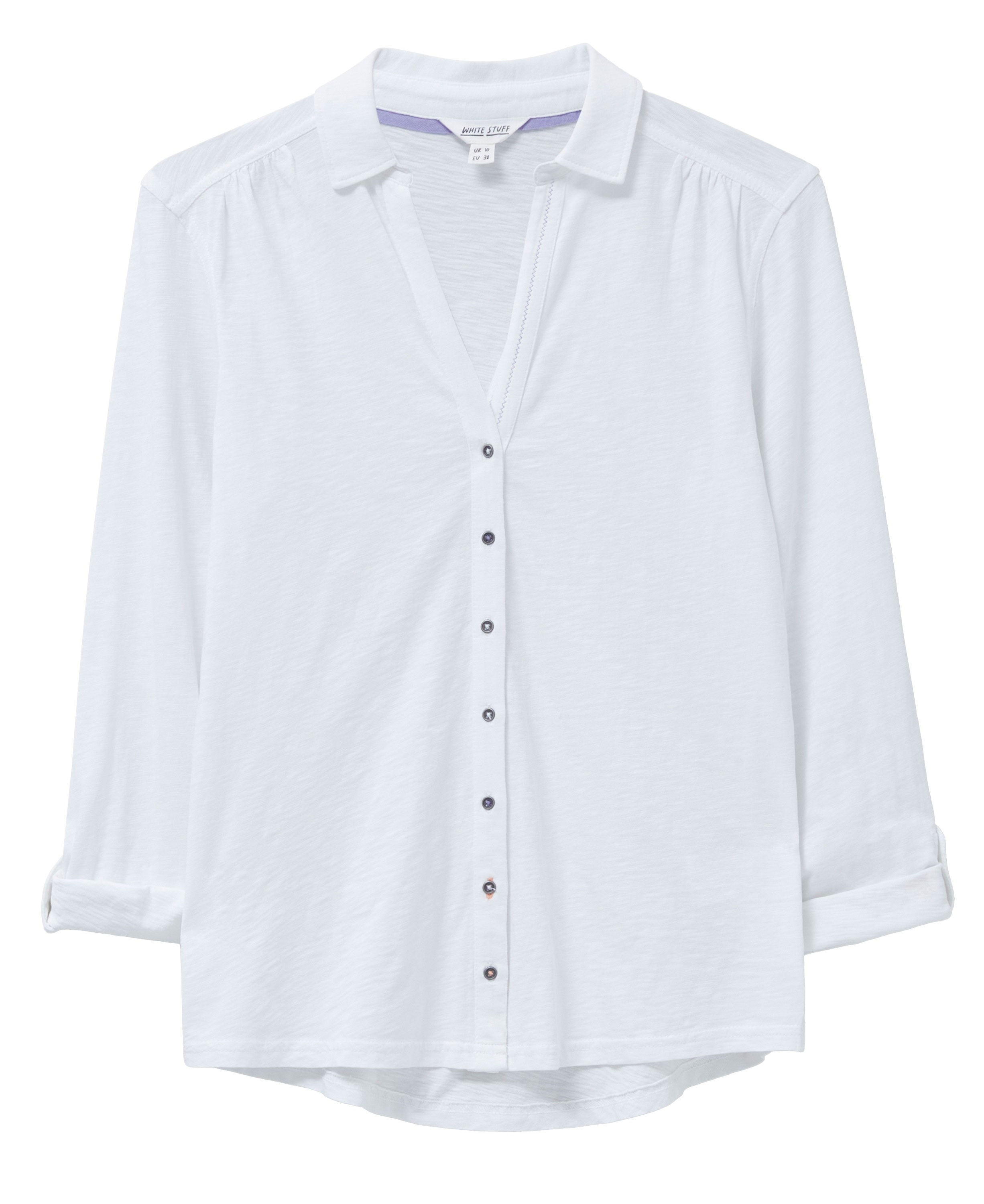 Annie Jersey Shirt - Brilliant White