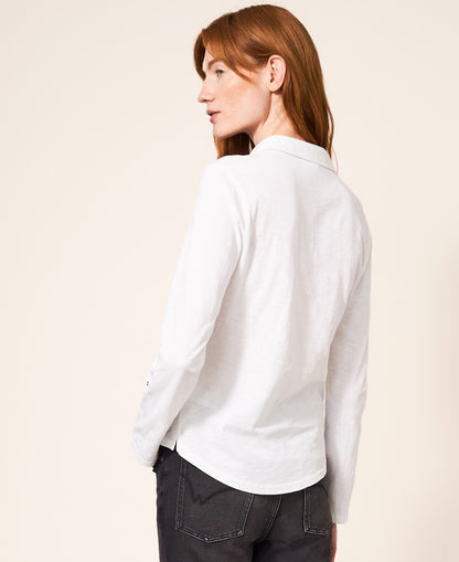 Annie Jersey Shirt - Brilliant White