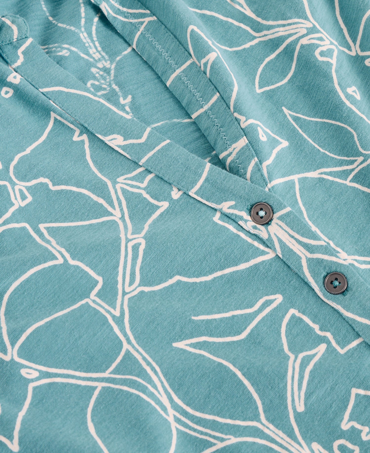 Annie Short Sleeve Jersey Shirt - Blue Print