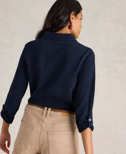 Annie Textured Shirt - French Navy