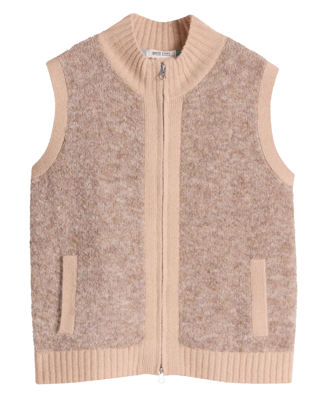 Becky Boucle Gilet - Light Natural