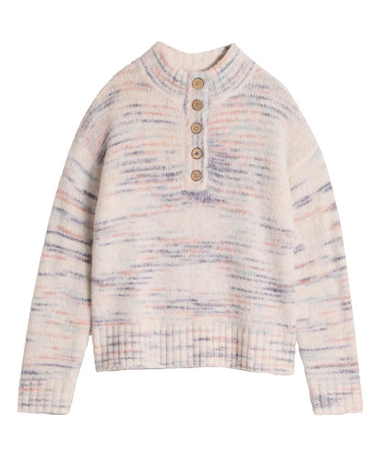 Bella Button Jumper - Ivory Multi