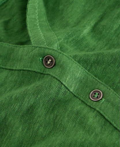 Charlie Linen Shirt - Mid Green