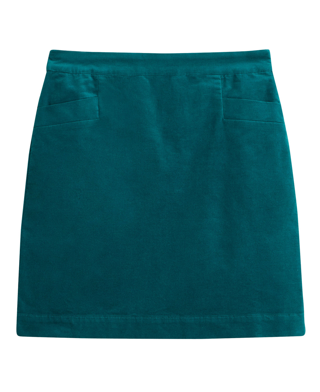 Coral Velvet Skirt - Bright Teal