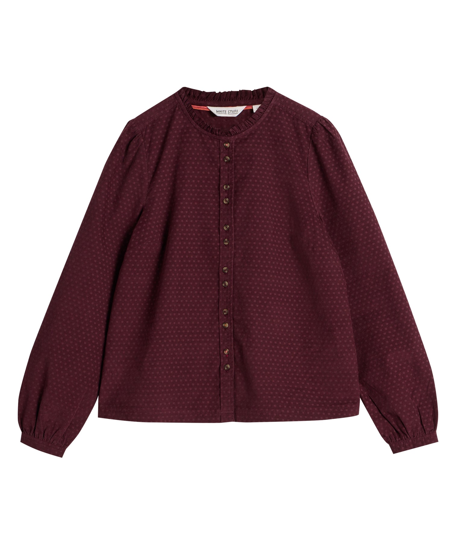 Daria Cord Shirt - Mid Plum