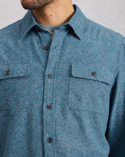 Darwen Grindle Shirt - Mid Blue