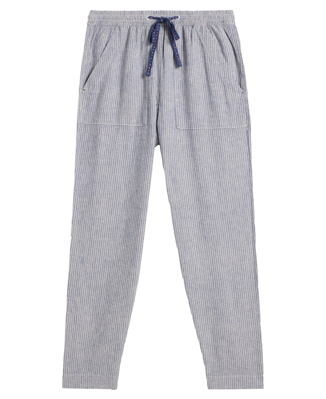 Elle Linen Blend Trousers - Blue Multi