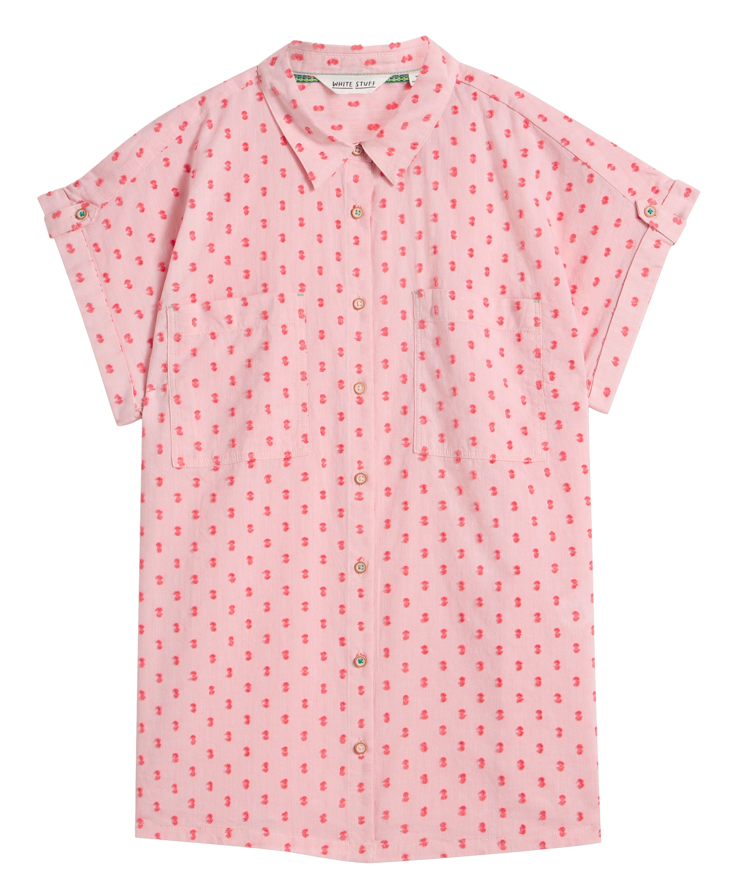 Ellie Organic Cotton Shirt - Pink Multi