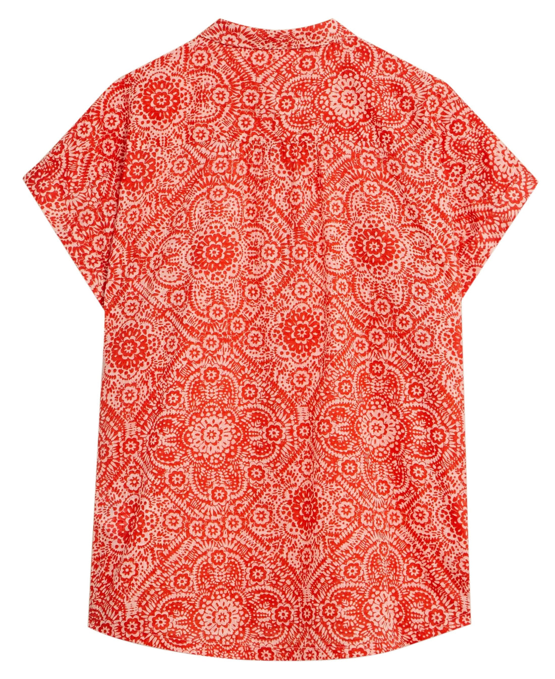 Ellie Organic Cotton Shirt - Orange Print