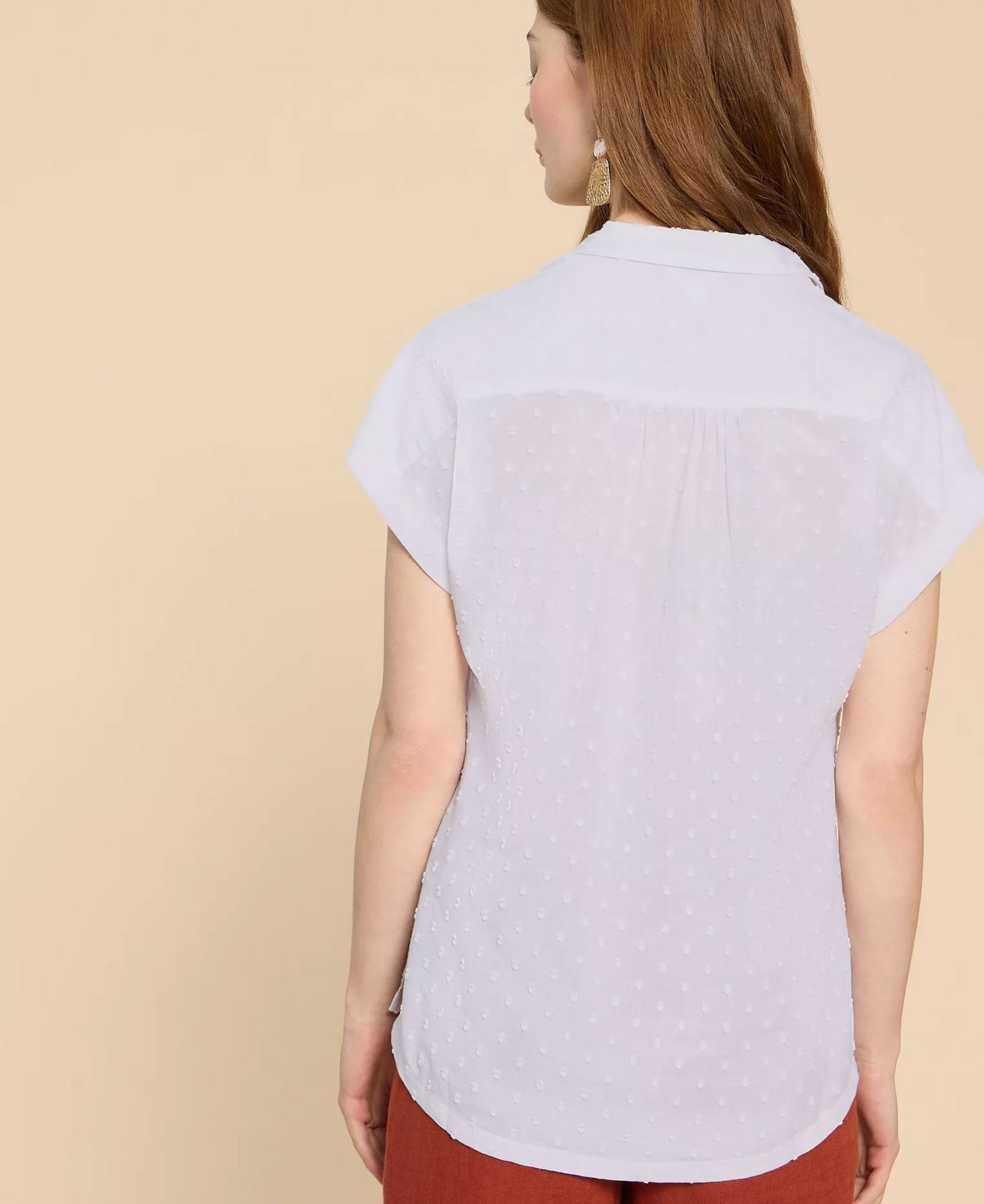 Ellie Organic Cotton Shirt - Pale Ivory