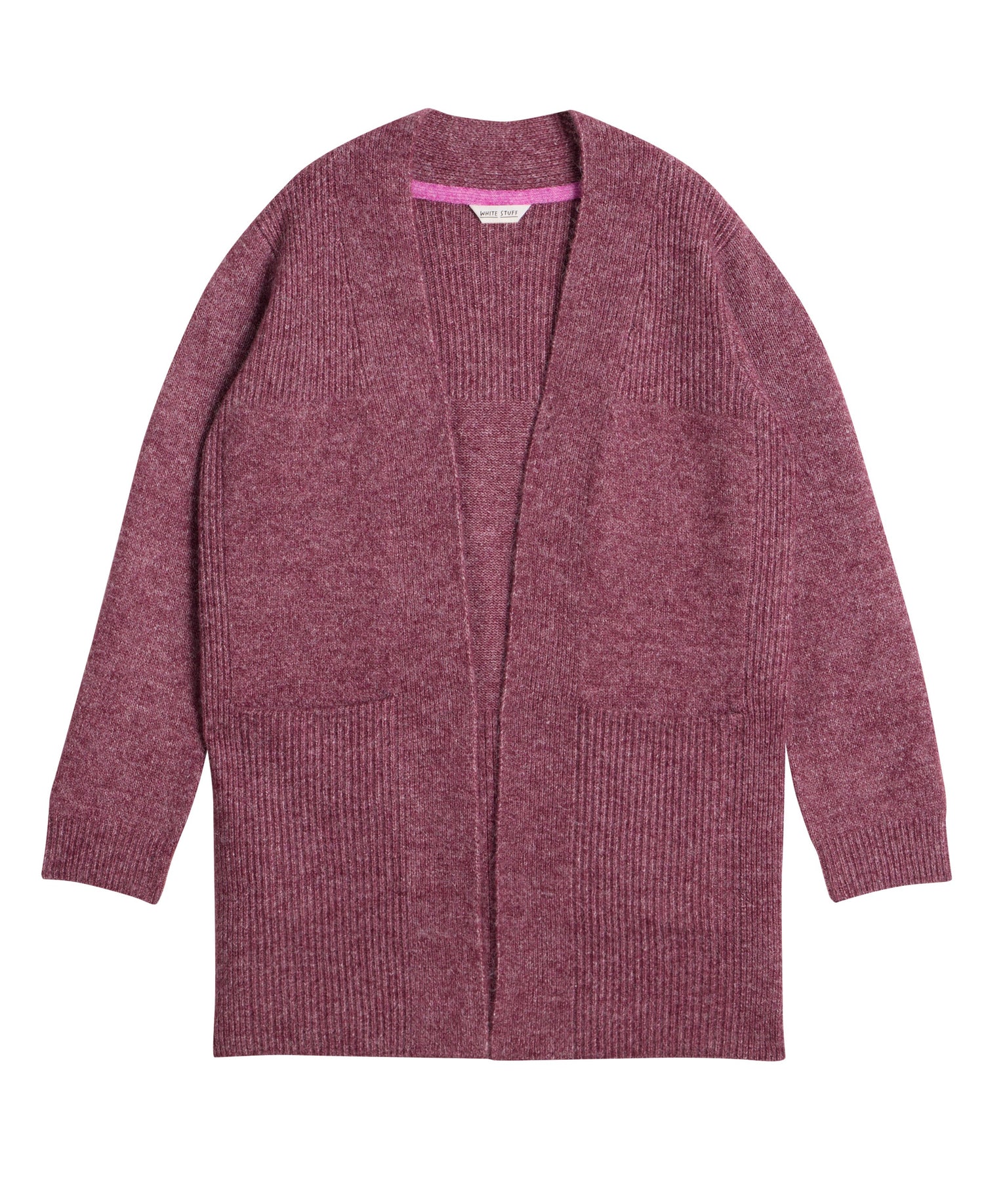 Erin Longline Cardi - Dark Plum