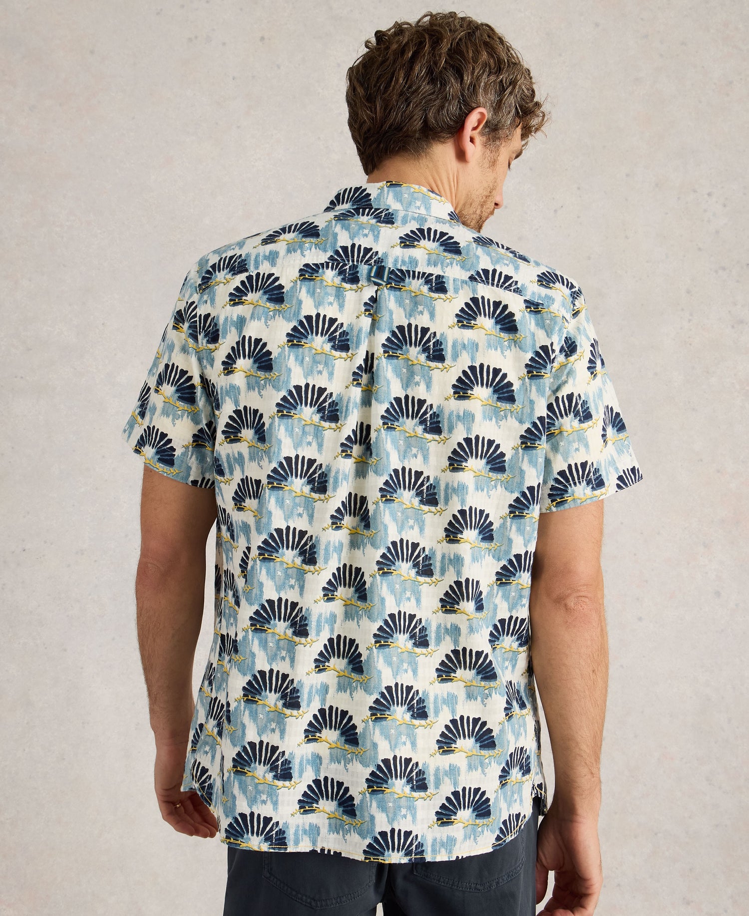 Fan Printed Shirt - Blue Print