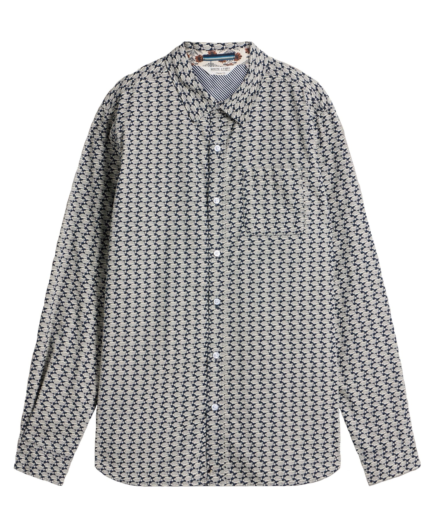 Fish Printed Shirt - Navy Multi