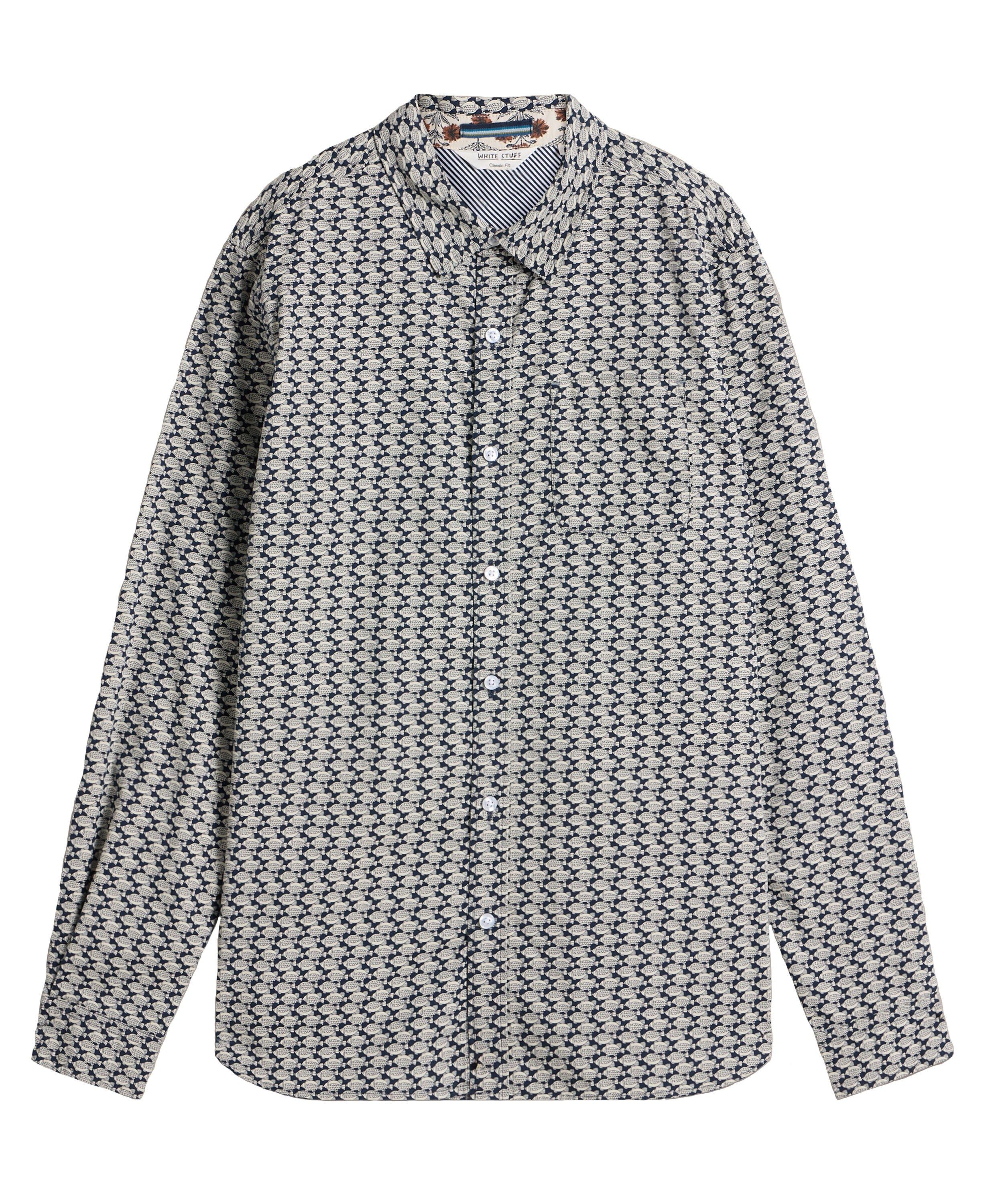 Fish Printed Shirt - Navy Multi