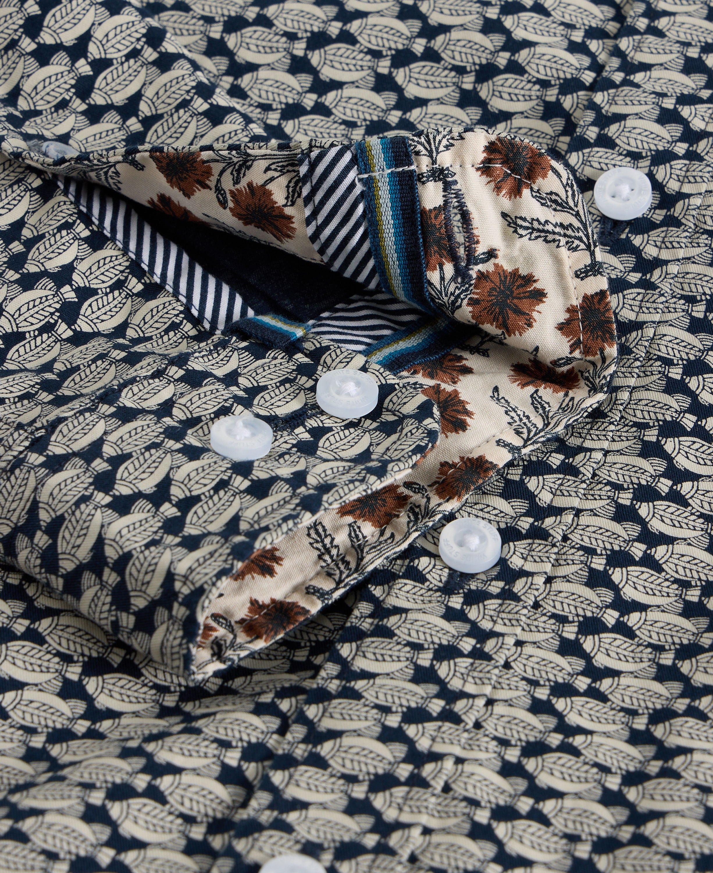 Fish Printed Shirt - Navy Multi