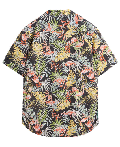 Flamingo Printed Shirt - Black Print