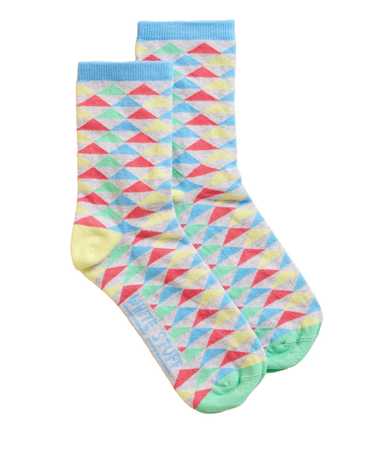 Geo Pop Ankle Socks - Grey Multi