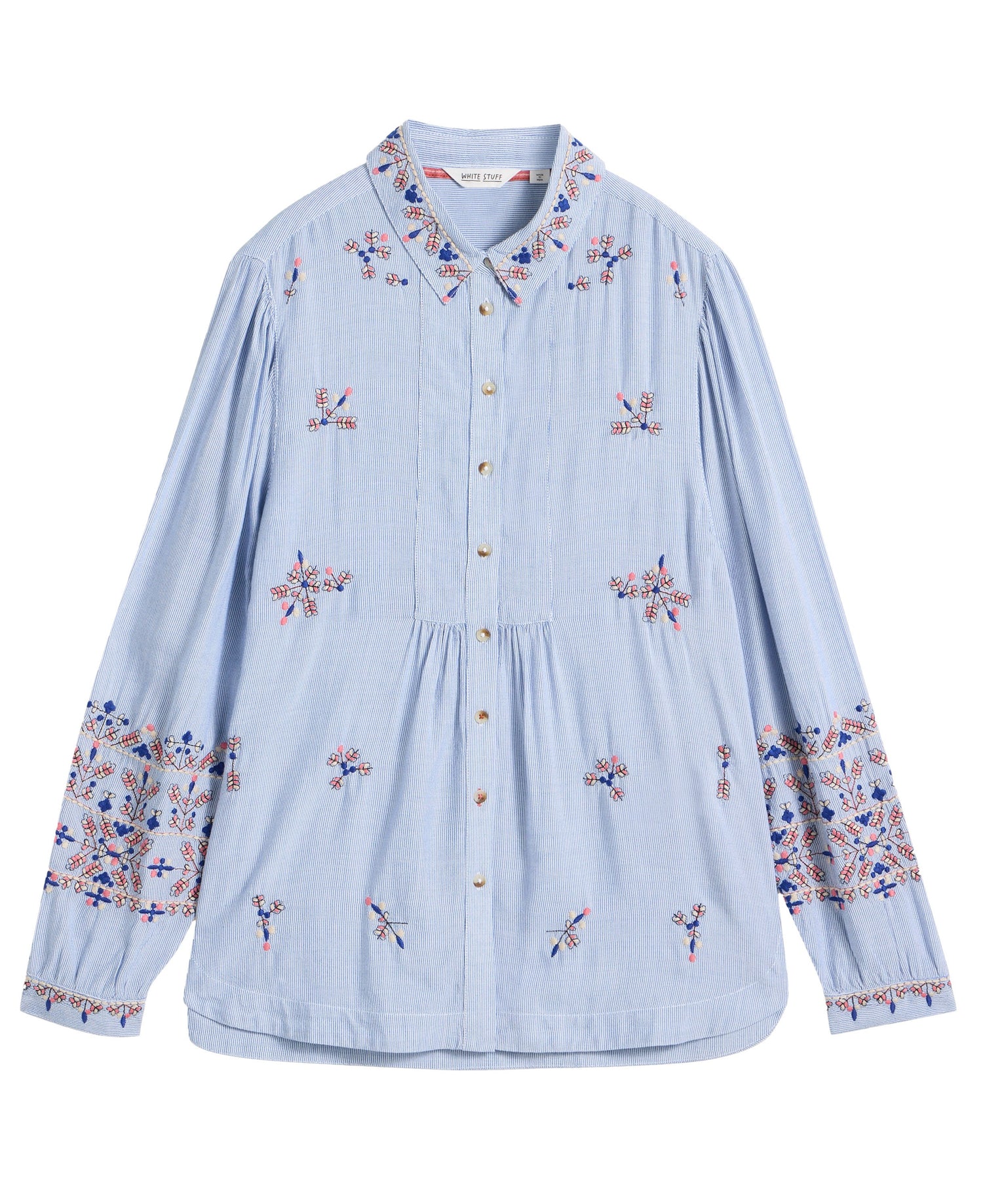 Geri Embroidered Shirt - Blue Multi