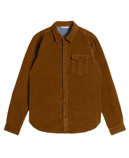 Griffin Cord Shirt - Mid Brown