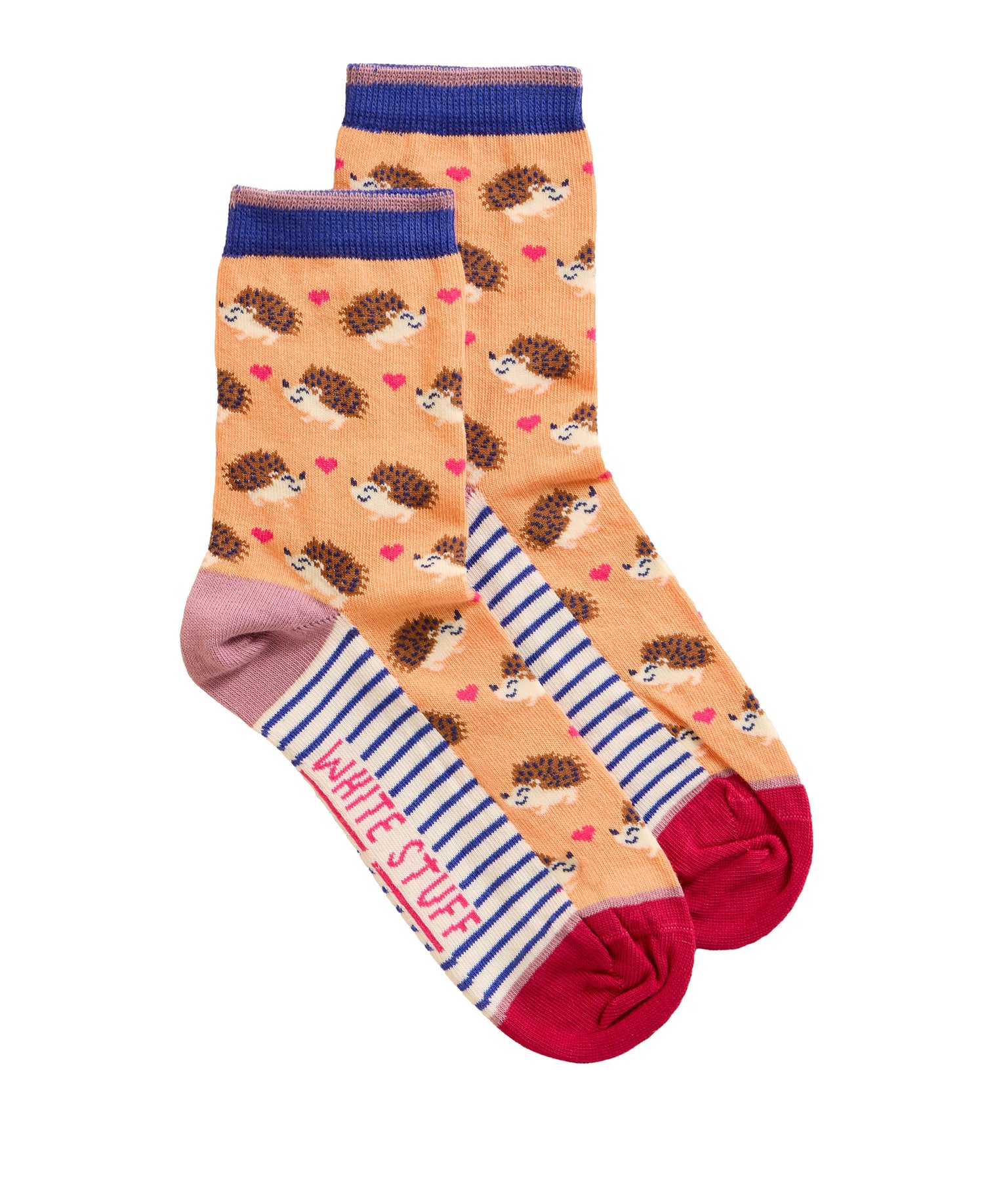 Hedgehog Ankle Sock - Orange Multi