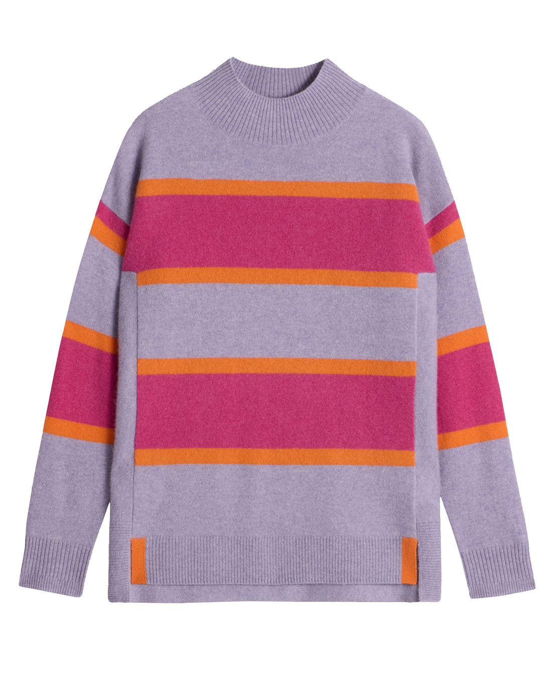 Holly Striped Cashmere Jumper - Purple Multi