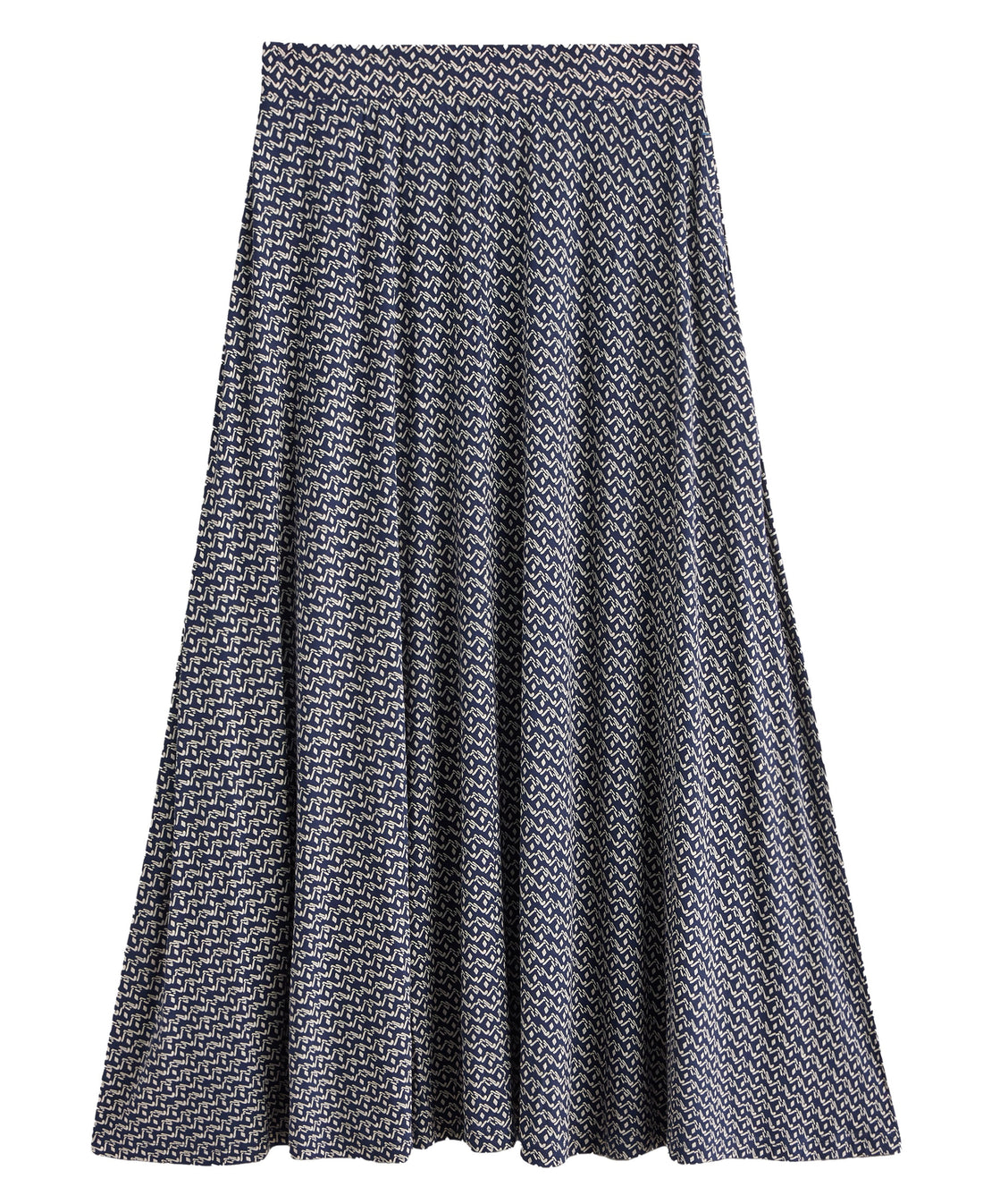 Jada Jersey Maxi Skirt - Navy Print