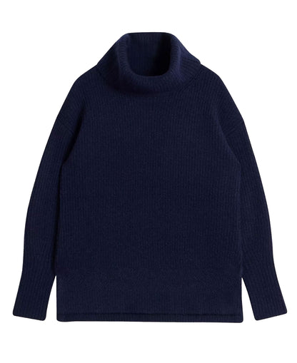 Lovely Ribbed Jumper - French Navy