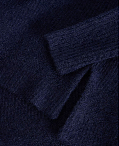 Lovely Ribbed Jumper - French Navy