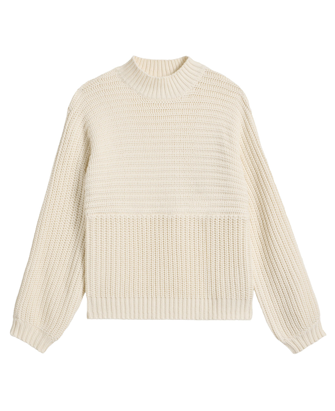 Marley Mix Cotton Jumper - Pale Ivory