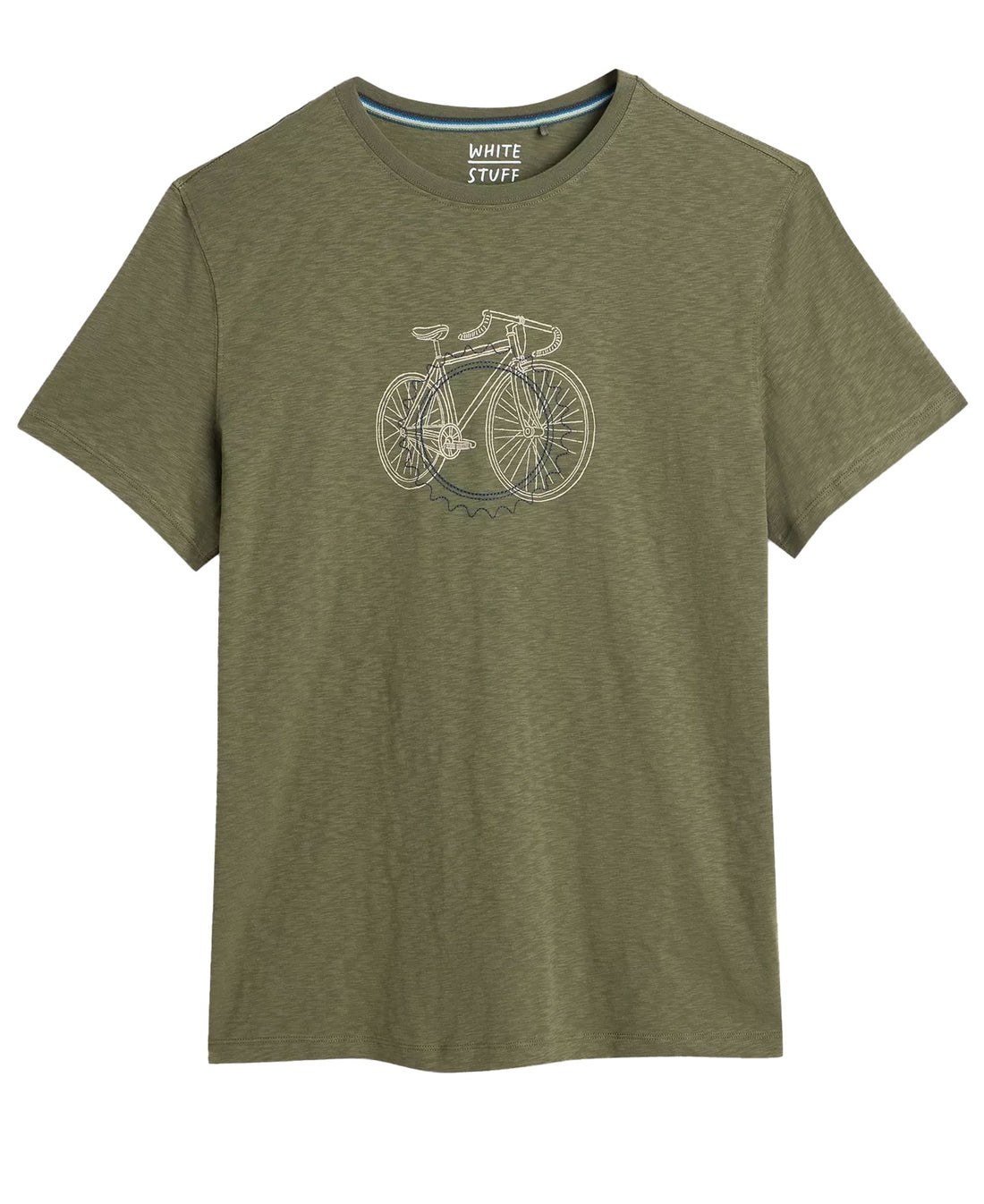 Abersoch Cogs Graphic Tee - Green Print