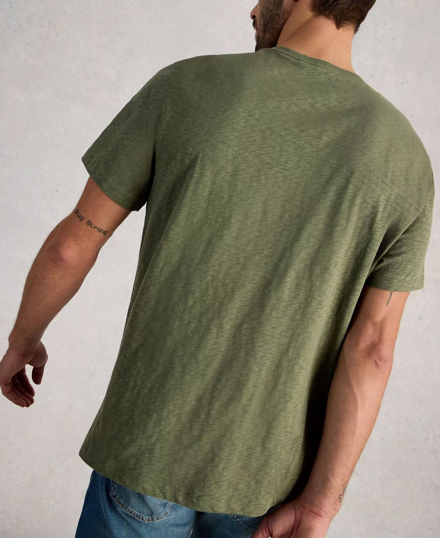 Abersoch Cogs Graphic Tee - Green Print