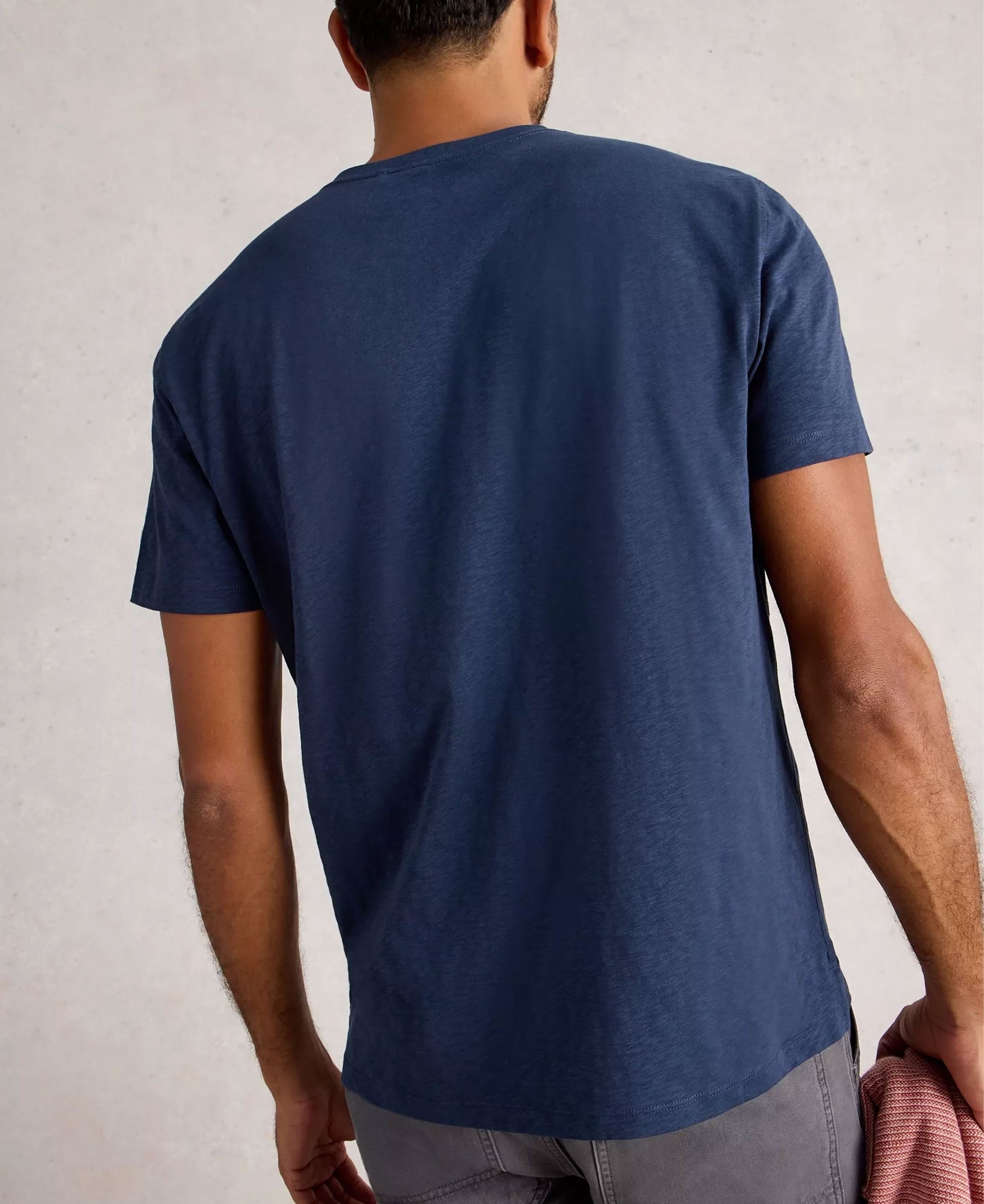 Abersoch Graphic Tee In The Ocean - Navy Print