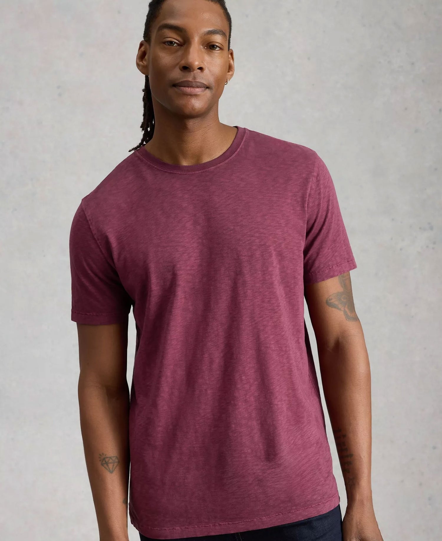 Abersoch Short Sleeve Tee - Mid Plum