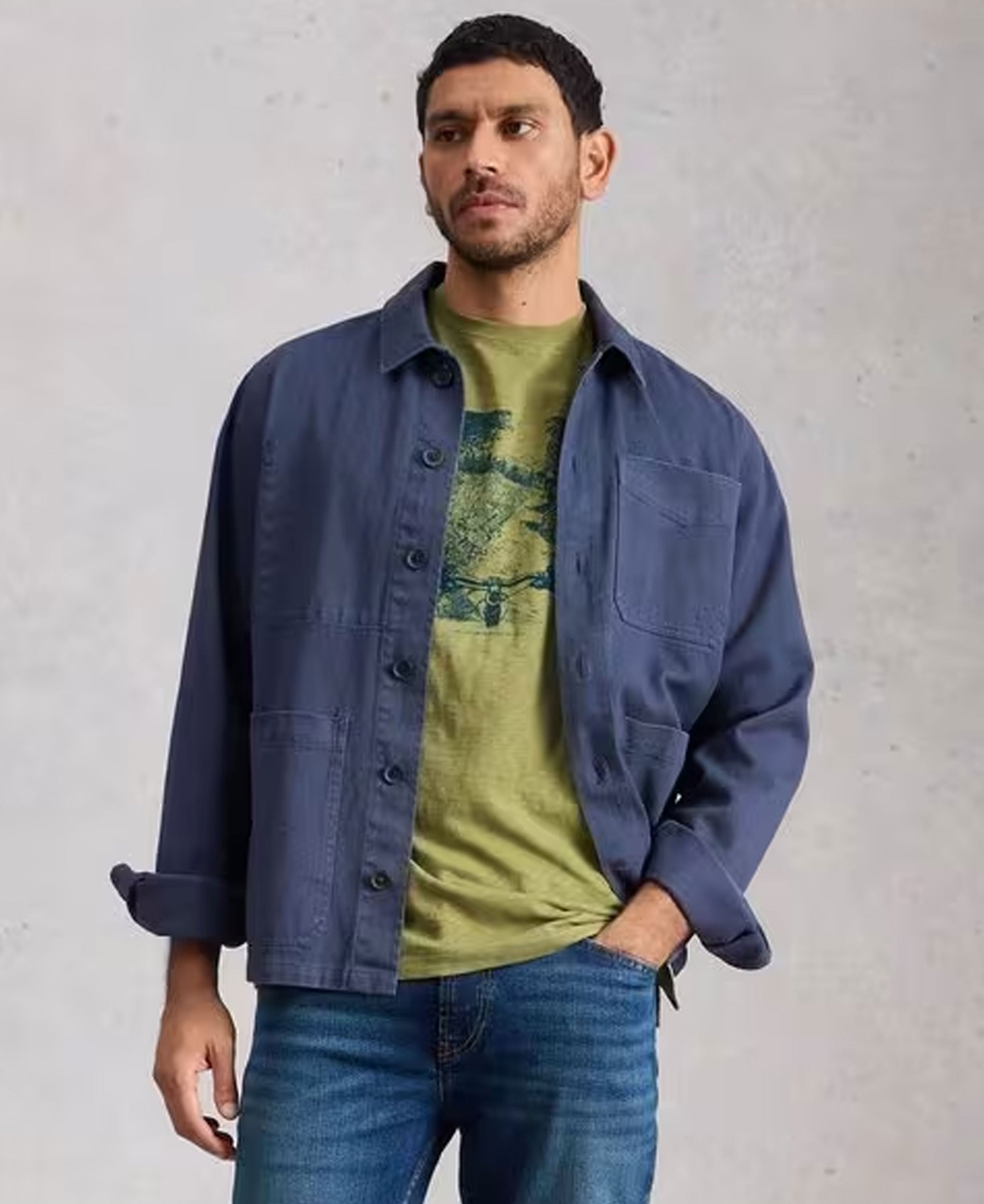 Abersoch Nature Graphic Tee - Green Print