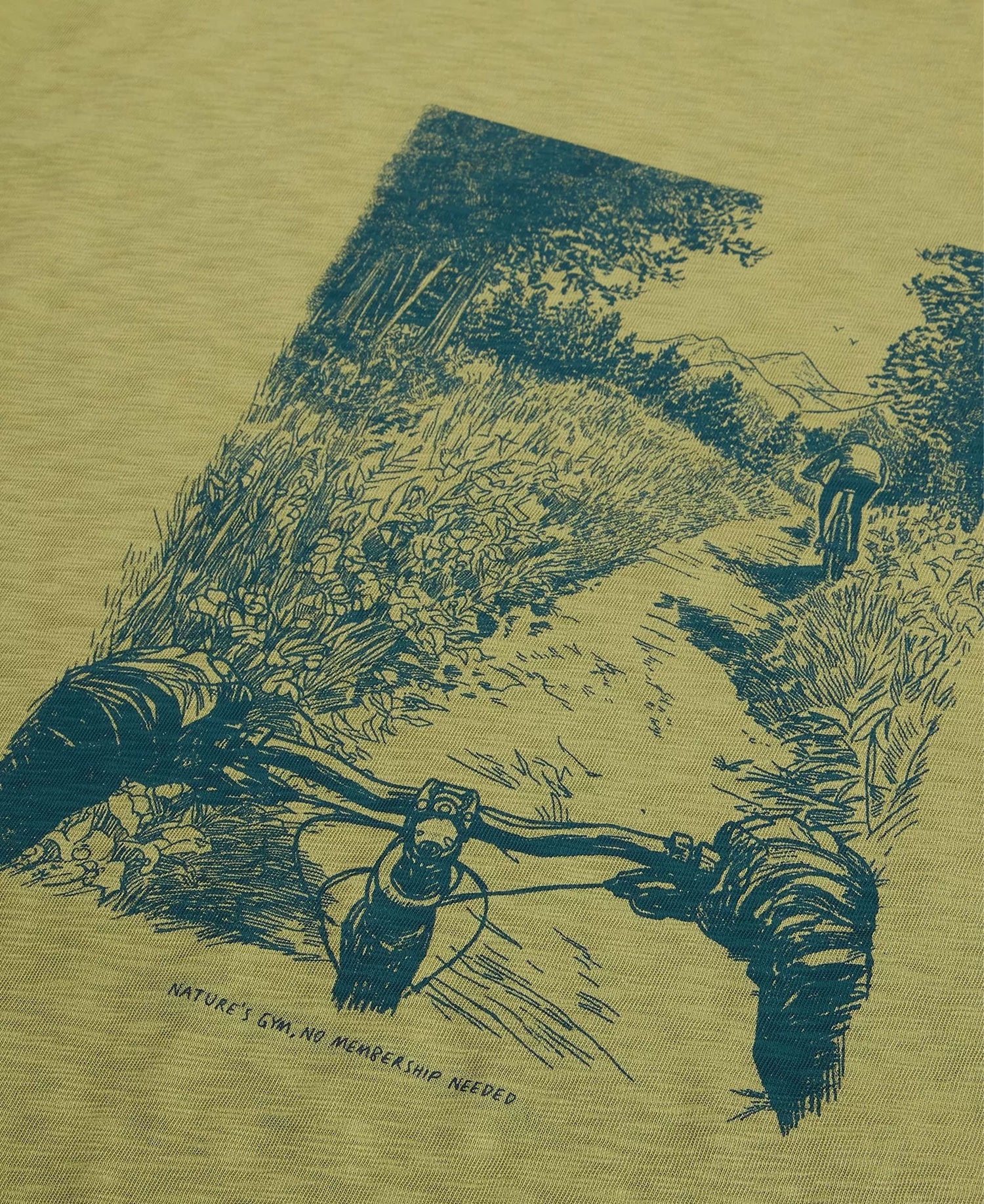 Abersoch Nature Graphic Tee - Green Print