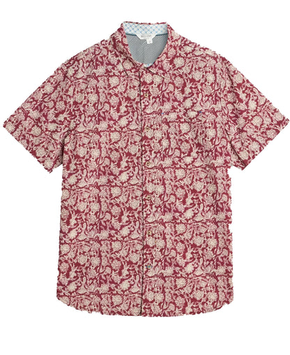 Finsbury Floral Print Shirt - Red Print