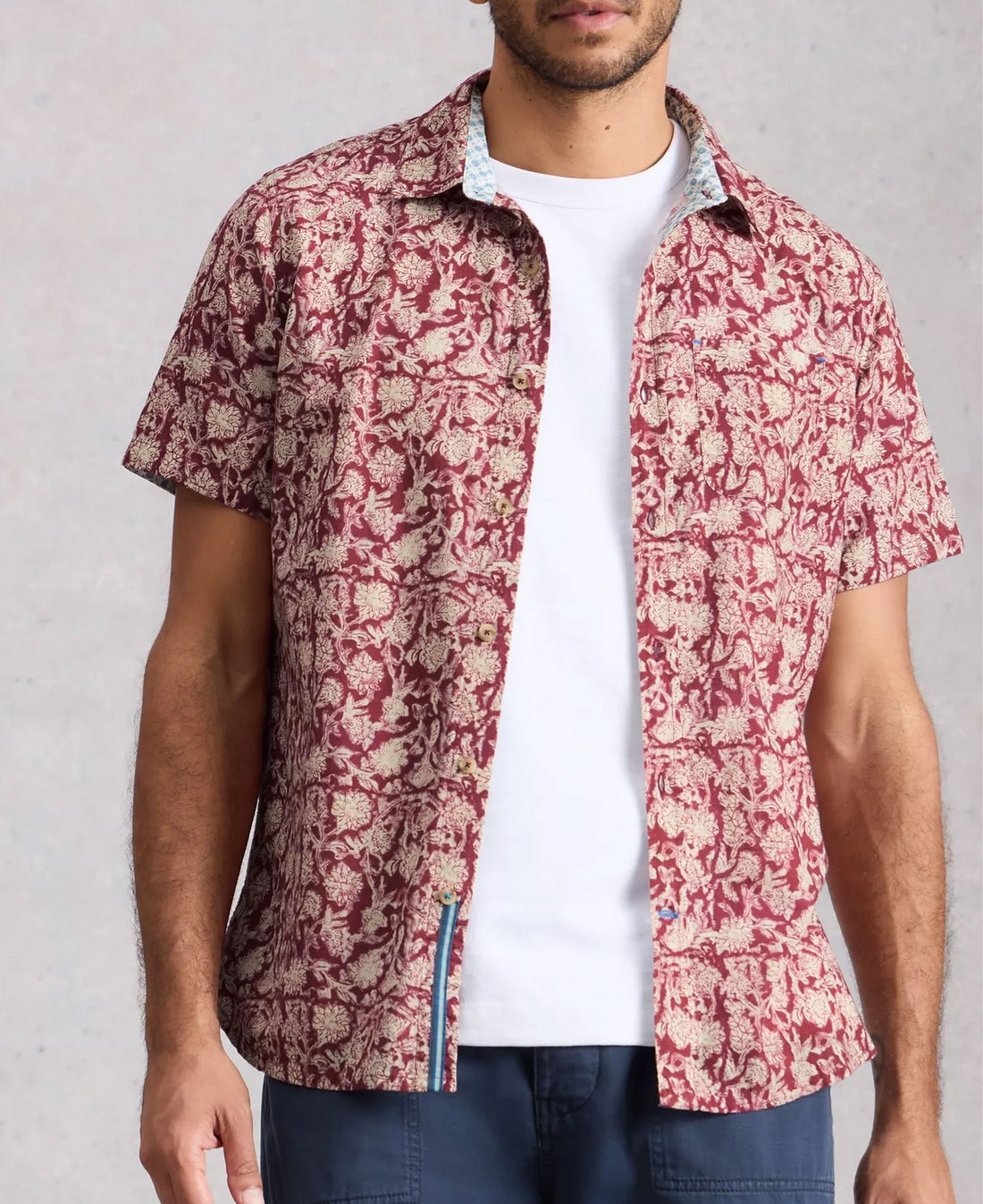 Finsbury Floral Print Shirt - Red Print