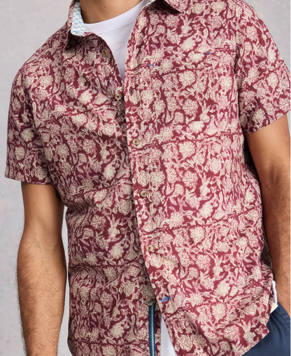 Finsbury Floral Print Shirt - Red Print